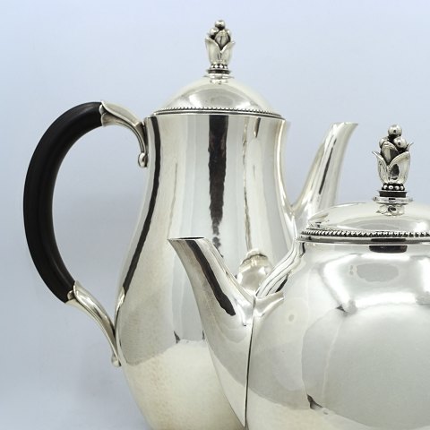 Harald Nielsen for Georg Jensen; Sterling silver coffee and tea set, four parts, 
No. 456 Harald Nielsen for Georg Jensen; Sterling silver coffee and tea set, four parts, 
No. 456